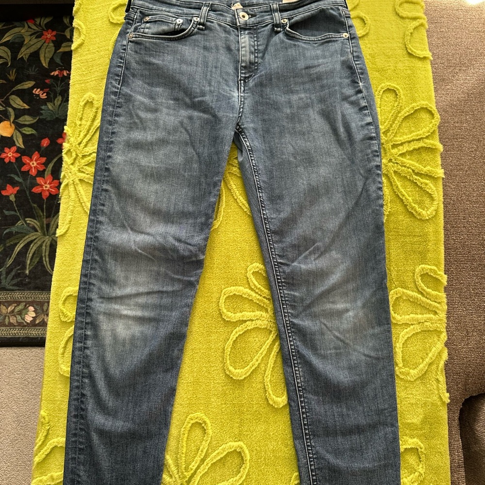 rag & bone Classic Blue Straight Leg Jeans